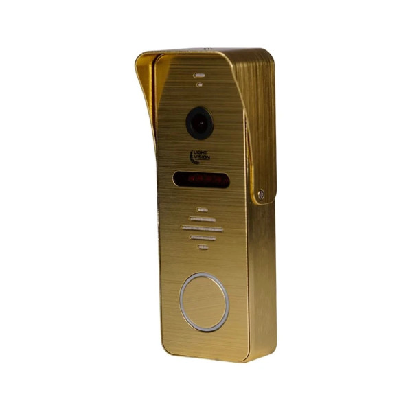 Комплект відеодомофона Light Vision: домофон 7" SINGAPORE (AI) FHD White та відеопанель RIO FHD Gold