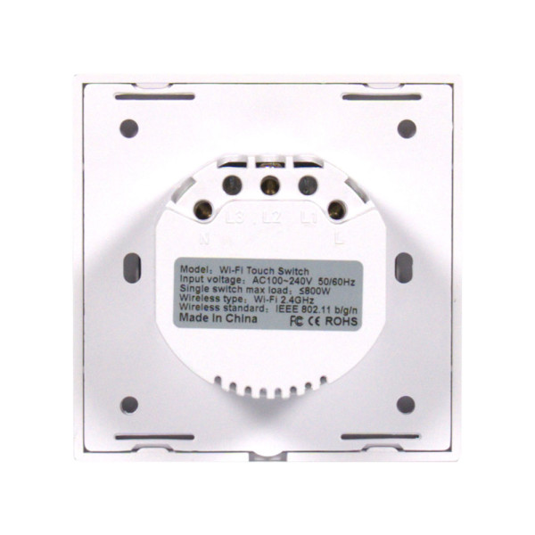 Розумний вимикач світла одинарний з WiFi Trinix TRX-LS01(WiFi)