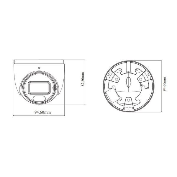 IP-відеокамера 6Mp TVT TD-9564E4(D/PE/AW2) White f=2.8mm, ІЧ+LED-підсвічування, з мікрофоном