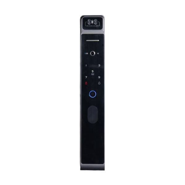 Замок біометричний автономний Trinix TRL-8802BTV Black з WiFi, розпізнаванням облич, зчитувачем відбитків пальців і карт Mifare