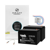 Комплект резервного живлення: гібридний інвертор Kraft 3 кВт + АКБ 100 Ah 12V TRINIX AGM 2 шт.