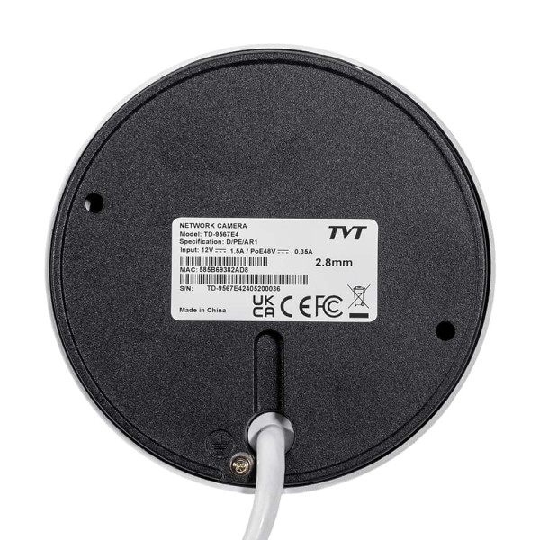IP-відеокамера 6Mp TVT TD-9567E4(D/PE/AR1) White f=2.8mm з 2 мікрофонами