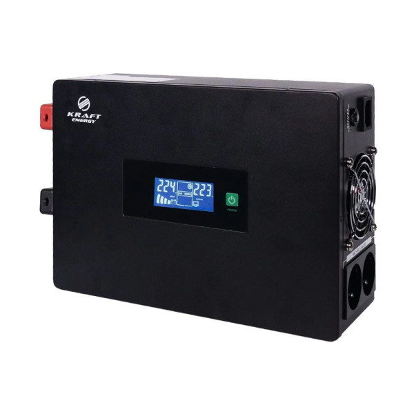 Комплект резервного живлення: високочастотний інвертор 1500VA/1.5kW Kraft + акумуляторна батарея Trinix TGL12V200Ah/20Hr GEL Super Charge 2 шт.