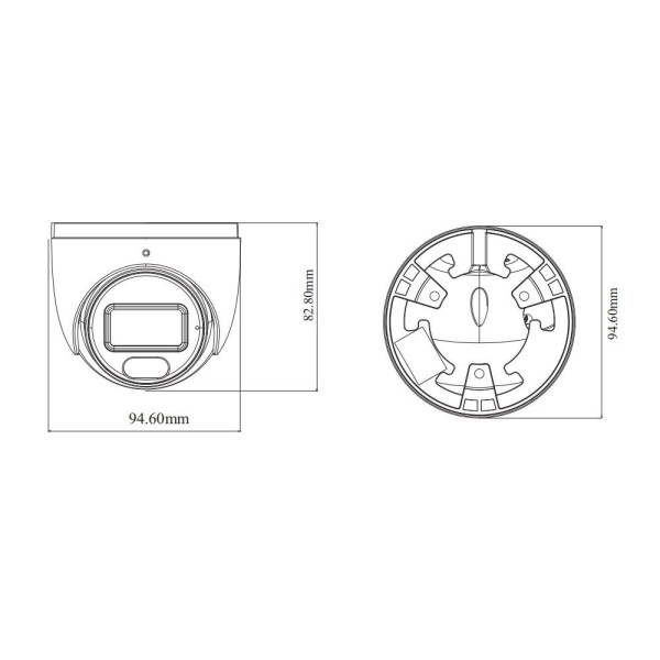 IP-відеокамера 6Mp TVT TD-9564S4-C (D/PE/AW2) Black f=2.8mm, ІЧ+LED-підсвічування, з мікрофоном