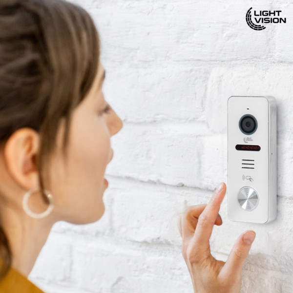 Комплект відеодомофона Light Vision: відеодомофон 7" SEOUL та відеопанель 2Mp White