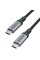 Кабель Choetech ХСС-1002 Black USB-C to USB-C PD100W 1.8m