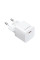 Мережевий зарядний пристрій Choetech PD5010 PD20W GAN USB-C White