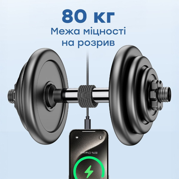 Кабель Choetech ХСС-1052 Black USB-C to USB-C Magnetic PD3.1 240W 1.2m