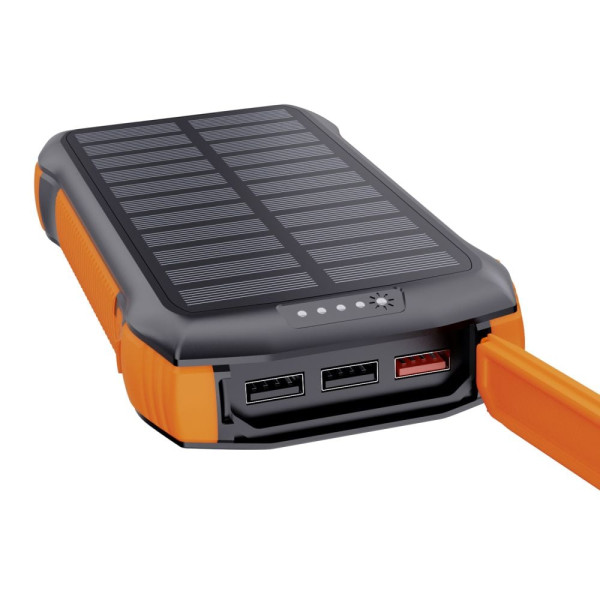 Повербанк з сонячною панеллю 20000mAh Choetech B657 Black PD20W+QC QC3.0 PD3.0 бездротова зарядка
