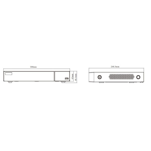 IP-відеореєстратор 8-канальний 16Mp TVT TD-3308H1-B2-B (160-160)