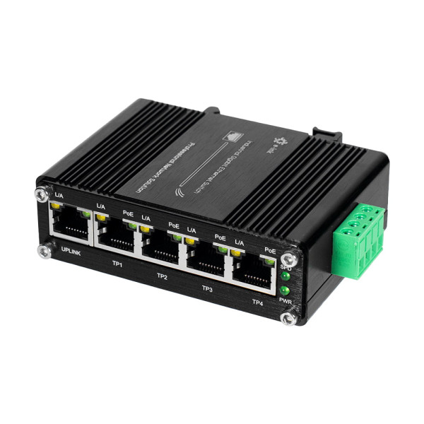 PoE-комутатор 5-портовий E-LINK LNK-IMC005GP з 4 портами PoE