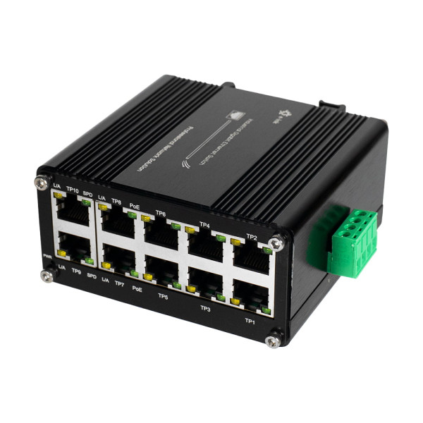 PoE-комутатор 10-портовий E-LINK LNK-IMC010GP з 8 портами PoE