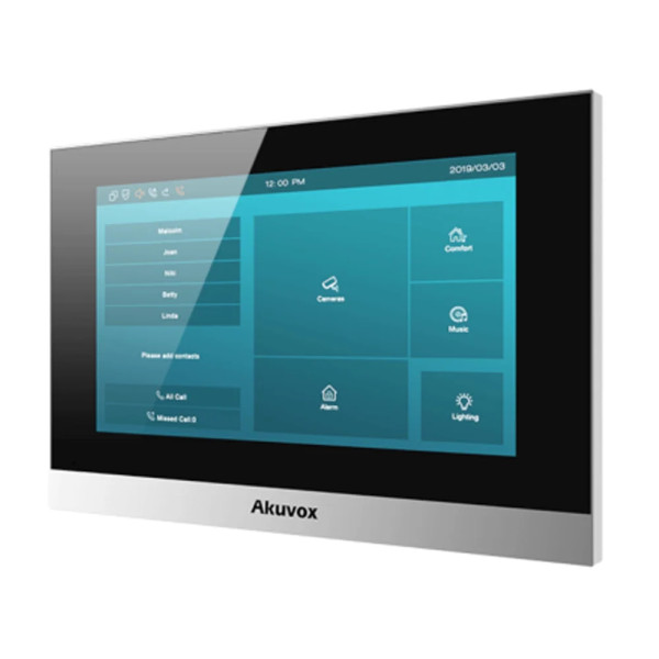 Відеодомофон 7” WiFi Akuvox C313W Silver SIP Linux Bluetooth