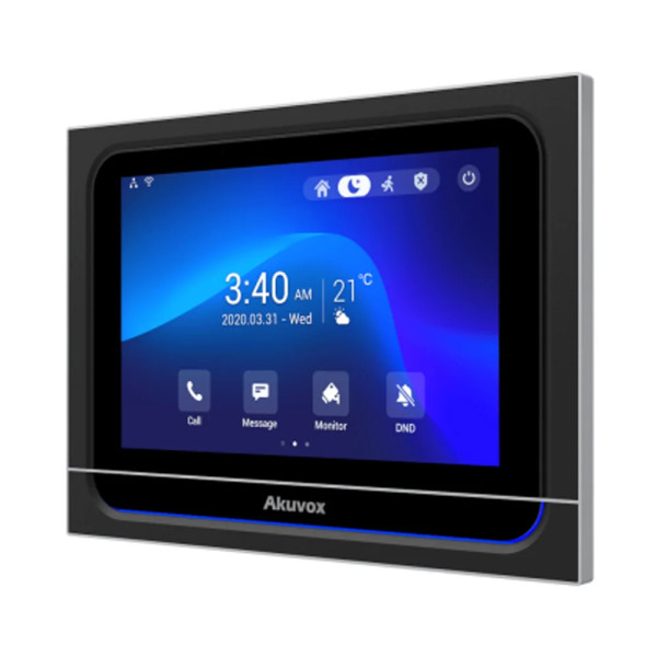 Відеодомофон 7” WiFi Akuvox X933W SIP Black Android з Bluetooth