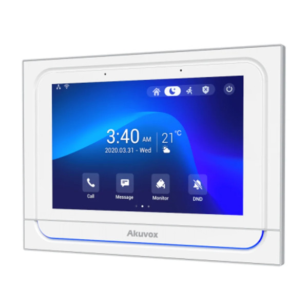 Відеодомофон 7” WiFi Akuvox X933W SIP White Android з Bluetooth