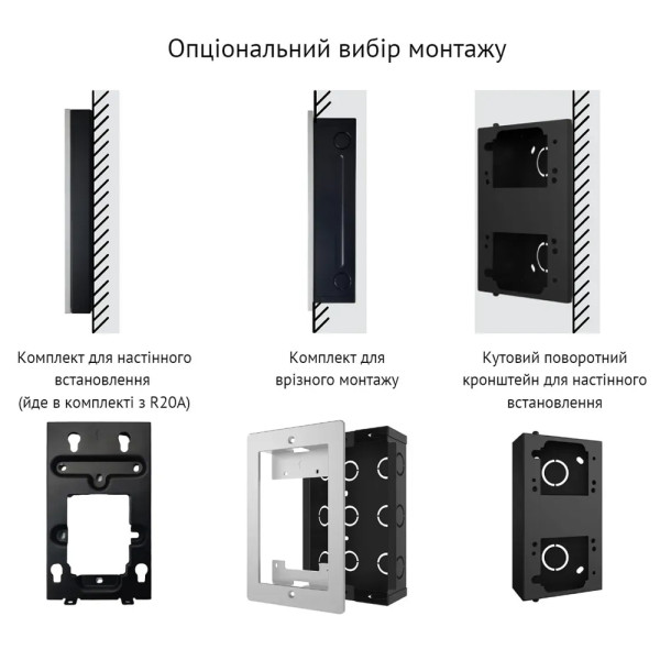 IP-відеопанель 2Mp Akuvox R20A SIP зі зчитувачем EM-Marine / Mifare / NFC