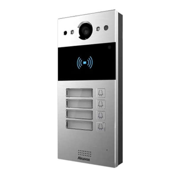 IP-відеопанель на 5 абонентів 2Mp Akuvox R20B SIP зі зчитувачем EM-Marine / Mifare / NFC