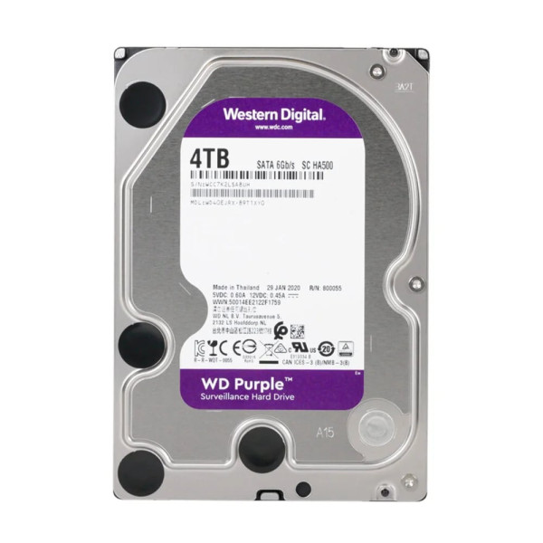 Жорсткий диск 3.5" 4TB 64MB Western Digital Purple WD40EJRX
