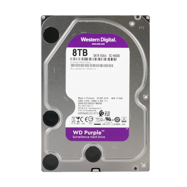 Жорсткий диск 3.5" 8TB 64MB Western Digital Purple WD80EJRX