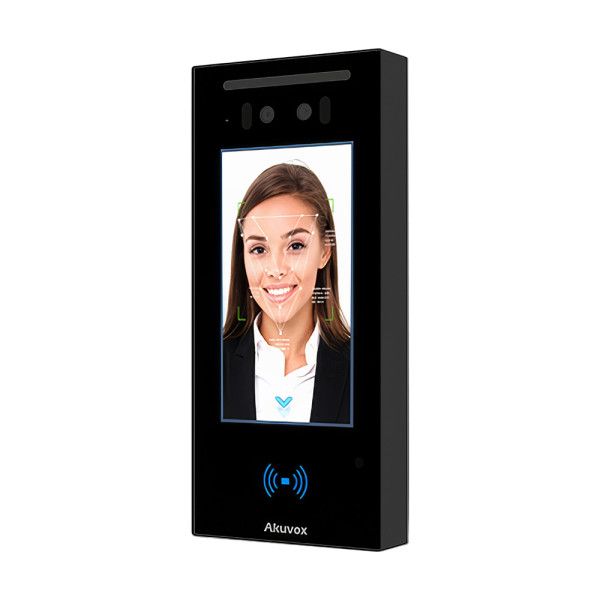 IP-відеопанель багатоабонентська 2Mp Akuvox E16C з екраном 5", розпізнаванням облич та зчитувачем Mifare / NFC / BLE / QR