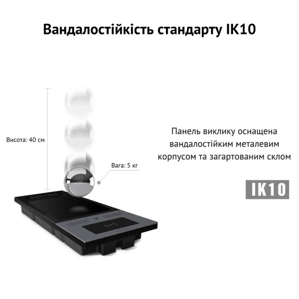 IP-відеопанель багатоабонентська 5Mp Akuvox X915S з екраном 8", розпізнаванням облич та зчитувачем EM-Marine / Mifare / NFC / BLE / QR