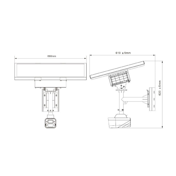 4G IP-відеокамера 4Mp TVT TD-9846SP1(BA/G4/WR2) f=2.8mm з сонячною батареєю, з мікрофоном, повнокольорова