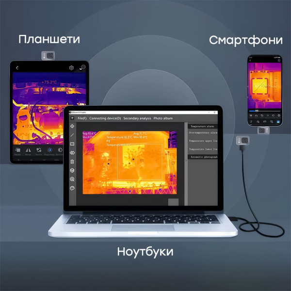 Тепловізор для смартфона на Android Thermal Master P2