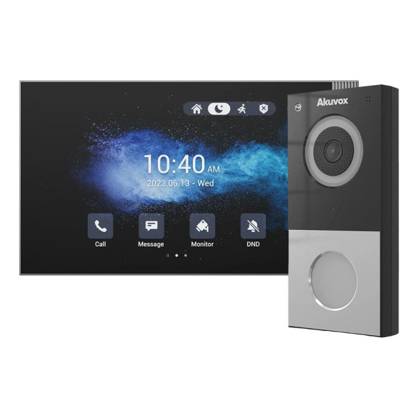 Комплект IP-відеодомофона Akuvox: домофон з WiFi 8" S563W + відеопанель 2Mp DB01 (DB01 + S563W)