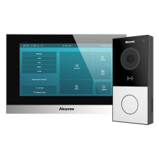 Комплект IP-відеодомофона Akuvox: домофон 7" C313 + відеопанель з WiFi 2Mp E12W (E12W + C313)