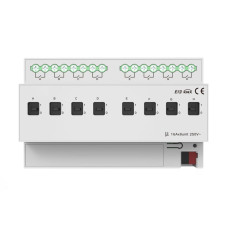 Модуль перемикачів на 8 каналів, 16A, KNX Akubela KXAC-B1R8A16