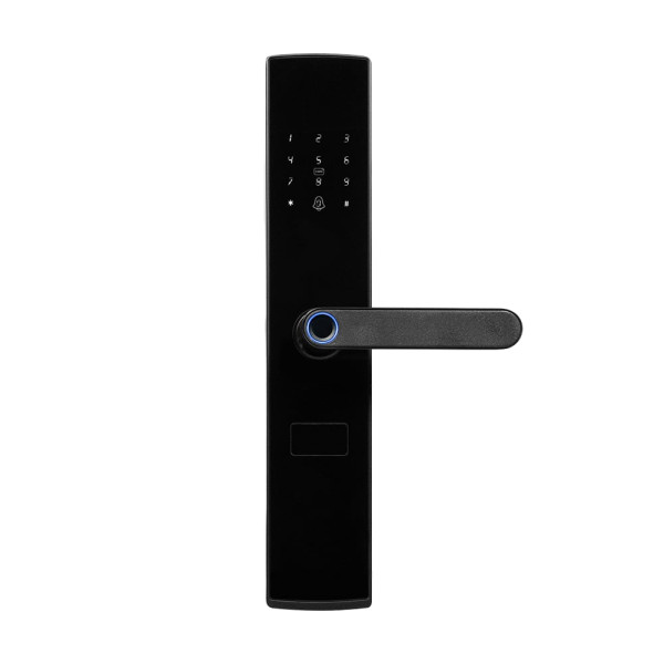 Замок біометричний автономний Trinix TRL-5404F Black L/R зі зчитувачем відбитків пальців і карт Mifare