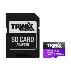 Карта пам’яті Trinix 256GB miсroSDXC з SD-адаптером U3 V30 A1