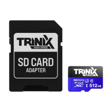 Карта пам’яті Trinix 512GB miсroSDXC з SD-адаптером U3 V30 A1