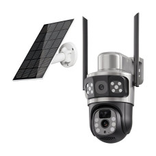 IP PTZ-відеокамера автономна з WiFi та сонячною панеллю 3Mp+3Mp Light Vision VLC-9430WIA/2C3S (Solar) f=4mm, на акумуляторних батареях