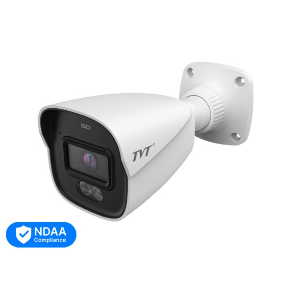 IP-відеокамера 4Mp TVT TD-9441S4L-A(D/PE/AW2) White f=2.8mm, ІЧ+LED-підсвічування, з мікрофоном