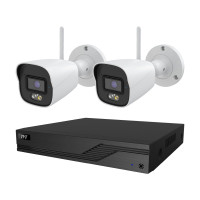 Комплект IP-відеонагляду на 2 камери TVT IP-Video Kit 2x5Mp (B) WiFi: 2 циліндричні 5Mp WiFi відеокамери + 4-канальний 8Mp відеореєстратор