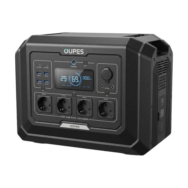 Портативна зарядна станція OUPES Mega 1 S1 2000W 1024Wh LiFePO4