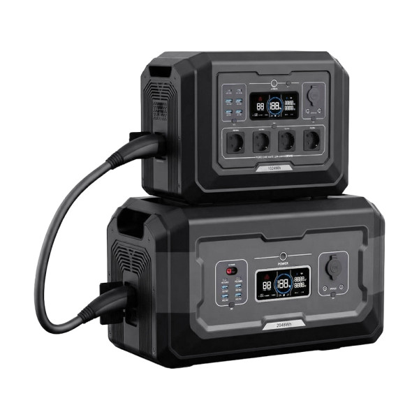 Комплект резервного живлення OUPES 3072Wh 2000W: зарядна станція OUPES Mega 1 S1 2000W 1024Wh LiFePO4 та додаткова батарея OUPES S2-BAT 2048Wh LiFePO4
