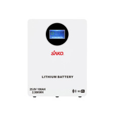 Акумуляторна батарея літій-залізо-фосфатна LiFePO4 100А*год 25.6В 2560Вт*год Sako Li-Sun series SK-25.6V100Ah настінний / підлоговий монтаж