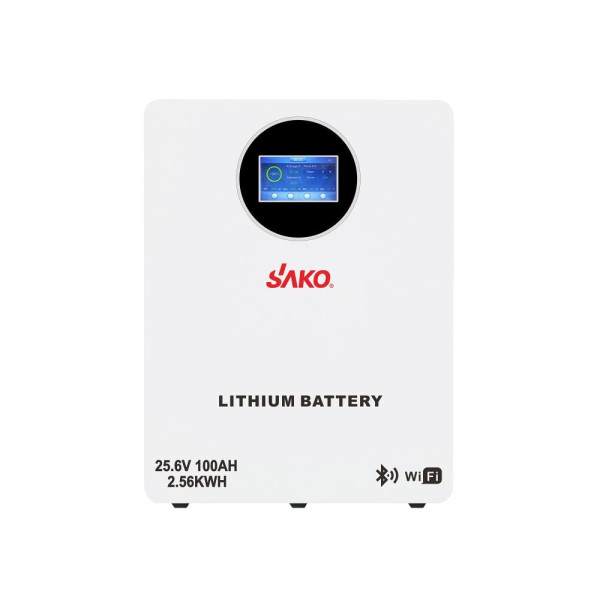 Акумуляторна батарея літій-залізо-фосфатна LiFePO4 100А*год 25.6В 2560Вт*год Sako Li-Sun series SK-25.6V100Ah настінний / підлоговий монтаж