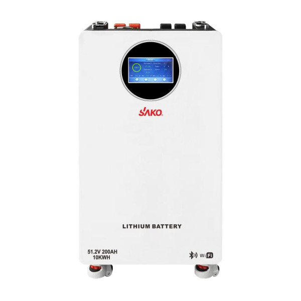 Акумуляторна батарея літій-залізо-фосфатна LiFePO4 200А*год 51.2В 10240Вт*год Sako Li-Sun series SK-51.2V200Ah настінний / підлоговий монтаж