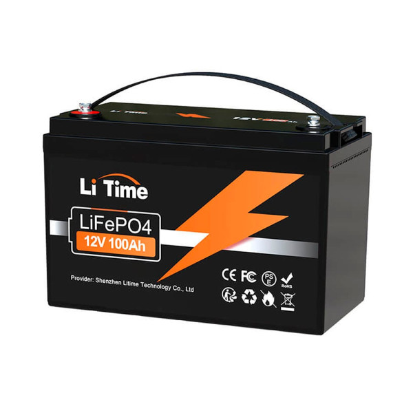 Акумуляторна батарея літій-залізо-фосфатна 12.8В 100А*год LiTime LiFePO4 LT12V100