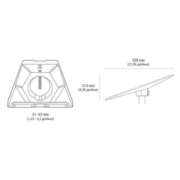 Кріплення перехідника для труб Starlink Standard Pipe Adapter до Starlink Gen3 REV4