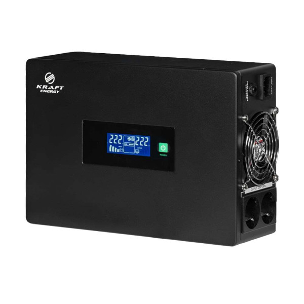Комплект резервного живлення 1000W 1200Wh: високочастотний інвертор Kraft KRF-SAVR1000VA/1kW-12V + акумуляторна батарея Trinix TGL12V100Ah/20Hr GEL