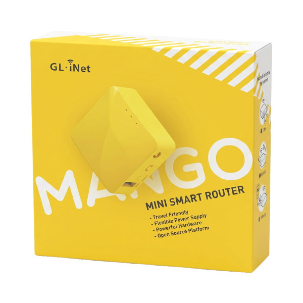 WiFi маршрутизатор GL.iNet Mango (GL-MT300N-V2) портативний