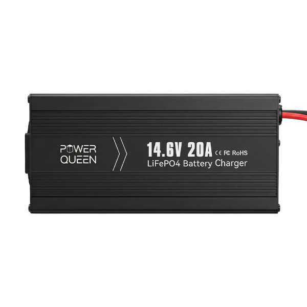 Зарядний пристрій для акумуляторних батарей LiFePO4 14.6V/20A Power Queen P12V20A-BCHA-X