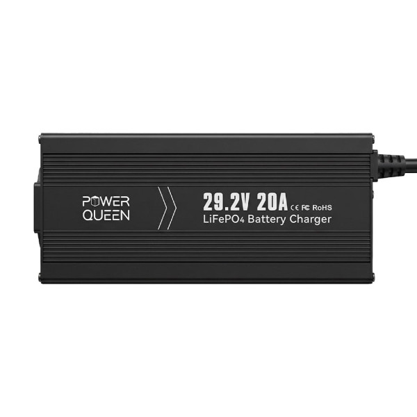 Зарядний пристрій для акумуляторних батарей LiFePO4 29.2V/20A Power Queen P24V20A-BCHA-MINI-X