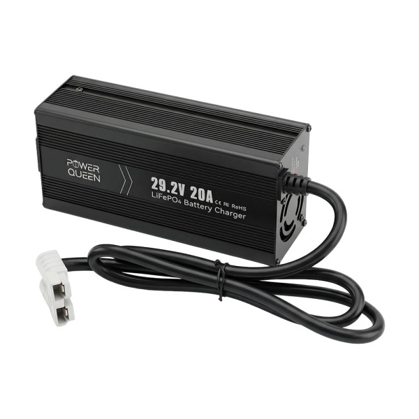Зарядний пристрій для акумуляторних батарей LiFePO4 29.2V/20A Power Queen P24V20A-BCHA-MINI-X
