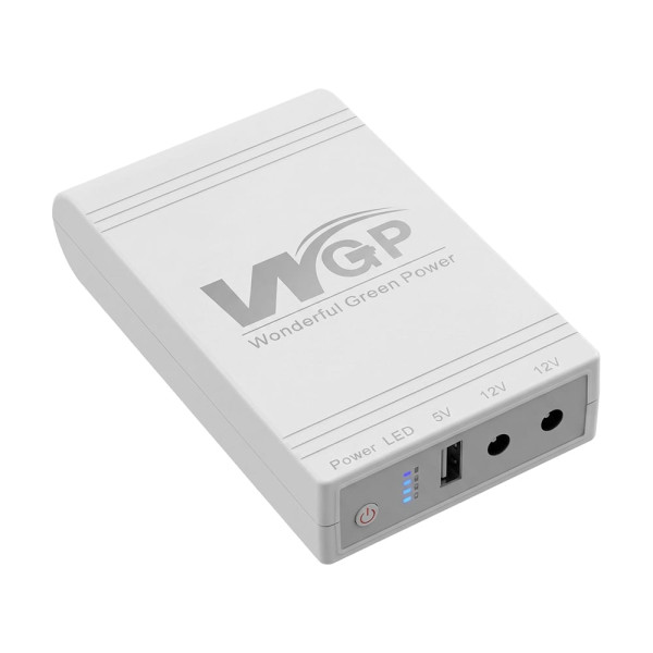 Джерело безперебійного живлення Mini UPS WGP UPS103C 20000mAh 5V/12V/12V, Li-ion 4*5Ah, для роутера та оптичного терміналу