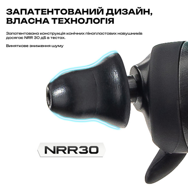 Активні захисні навушники (беруші) Earmor M20T PRO Foliage Green з Bluetooth 5.4